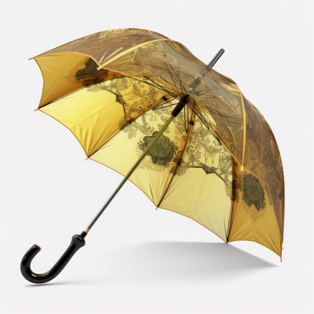 Umbrella with map of the world. 3D illustration.の素材