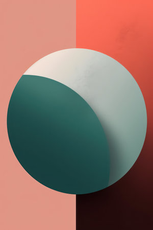 3d render, abstract geometric background, minimalistic design, pastel colorsの素材