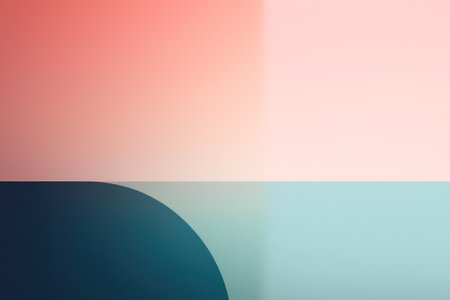 Abstract background with blue and pink gradient. Minimalist design.の素材