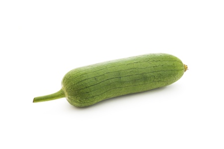 long loofah on white backgroundの写真素材
