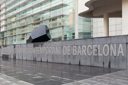 BARCELONA, SPAIN - MAY 30, 2014  The Barcelona Museum of Contemporary Artのeditorial素材