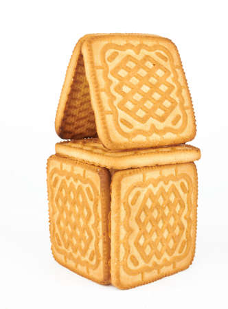 cookies isolated on white background の写真素材