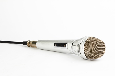 Microphone for Karaoke. Illustration on white backgroundの写真素材