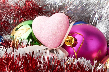 Christmas decorations as backgroundの写真素材