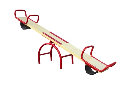 Illustration of isolated see saw on white background Illustration of isolated see saw on white background