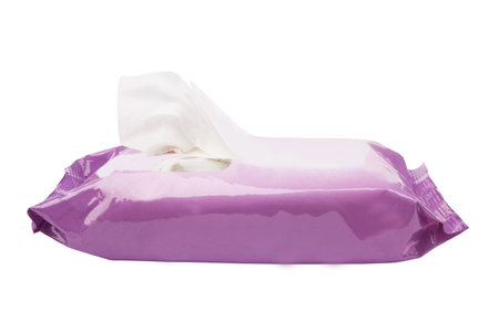 Tissue box isolated on a white の写真素材