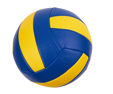 the ball for volleyball on a white backgroundの写真素材