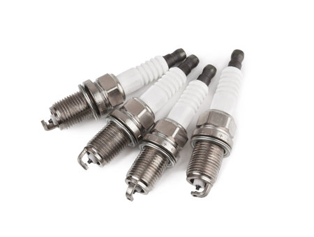 Spark plugs isolated on a white background