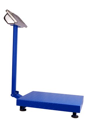 trade scales isolated on a white backgroundの写真素材