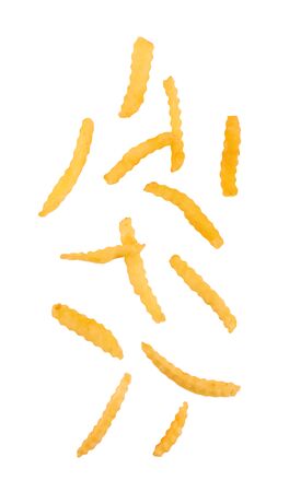 French fries isolated on a white backgroundの写真素材