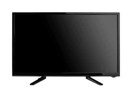 Windscreen led or lcd internet tv monitor isolated on white backgroundの写真素材