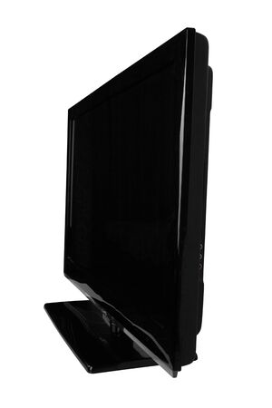 Windscreen led or lcd internet tv monitor isolated on white backgroundの写真素材