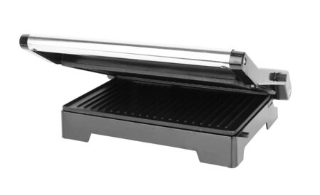 electric grill isolated on a white backgroundの写真素材