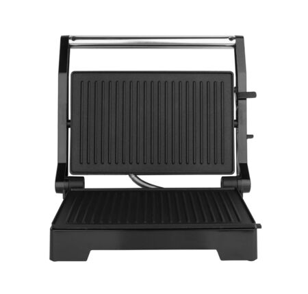 electric grill isolated on a white backgroundの写真素材