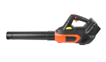 Chainsaw isolated on a white backgroundの写真素材