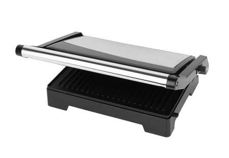 electric grill isolated on a white backgroundの写真素材