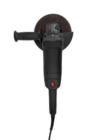 Angle grinder tool isolated on a white backgroundの写真素材