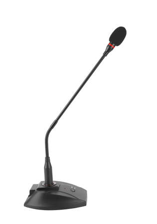 Meeting microphone isolated on a white backgroundの写真素材