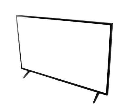 Windscreen led or lcd internet tv monitor isolated on white backgroundの写真素材