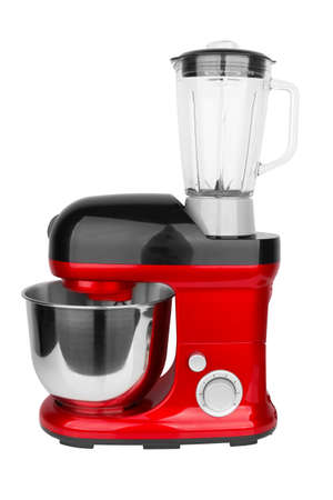 Food processor isolated on a white backgroundの写真素材
