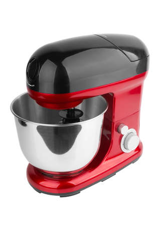 Food processor isolated on a white backgroundの写真素材