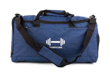 Sport bag isolated on a white backgroundの写真素材