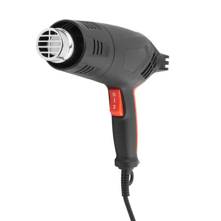 Hot air gun isolated on a white background.の写真素材