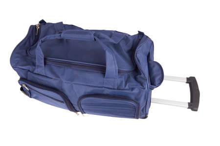 Large suitcase isolated on a white backgroundの写真素材