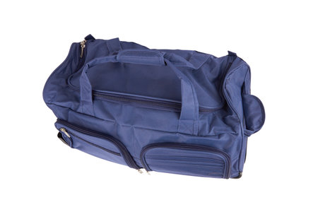 Large suitcase isolated on a white backgroundの写真素材