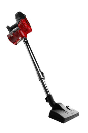 Handheld vacuum cleaner isolated on white backgroundの写真素材