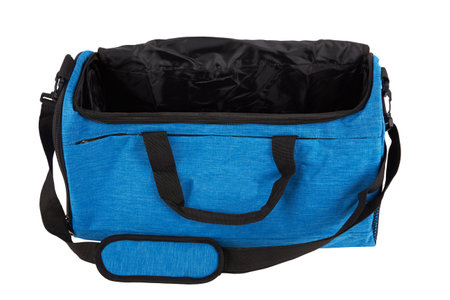 Sport bag isolated on a white backgroundの写真素材