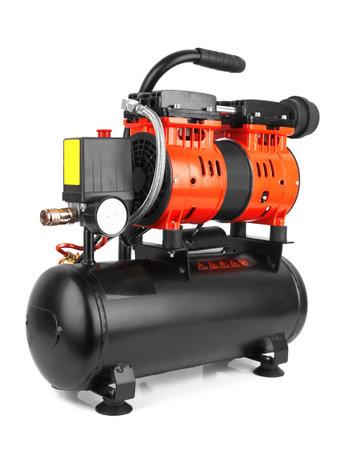Air compressor pressure pump tool isolated on white backgroundの写真素材