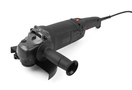 Angle grinder tool isolated on a white backgroundの写真素材