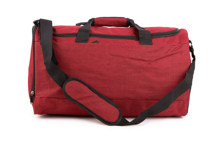Sport bag isolated on a white backgroundの写真素材