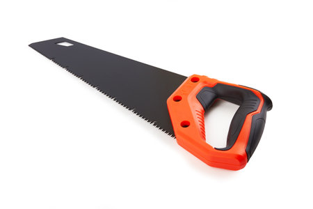 Wood hacksaw hand saw for sawing woodの写真素材