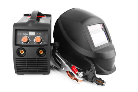 Welding equipment isolated on a white backgroundの写真素材