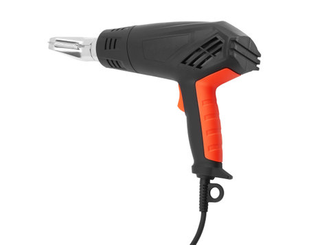 Hot air gun isolated on a white background.の写真素材