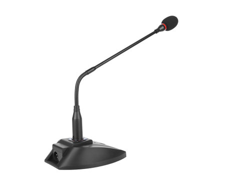 Meeting microphone isolated on a white backgroundの写真素材