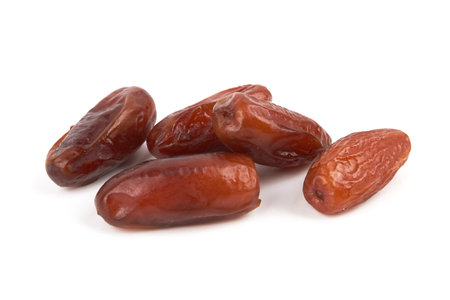 Dates isolated on a white backgroundの写真素材