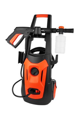 High pressure washer isolated on white background.の写真素材