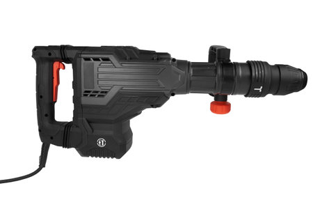 Electric jackhammer isolated on a white backgroundの写真素材
