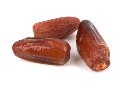 Dates isolated on a white backgroundの写真素材