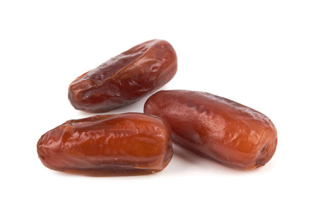 Dates isolated on a white backgroundの写真素材