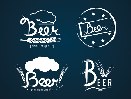 vector logos beer from a font designerのイラスト素材