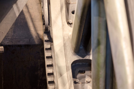 photo of the historic machines in macro photography, detail