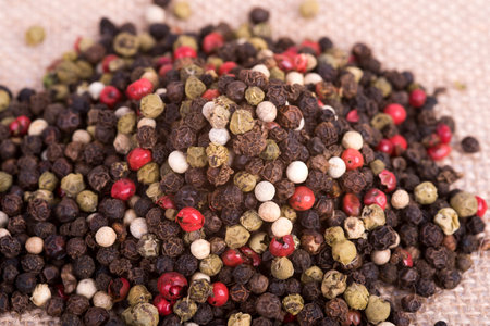a picture of colorful peppercornsの写真素材