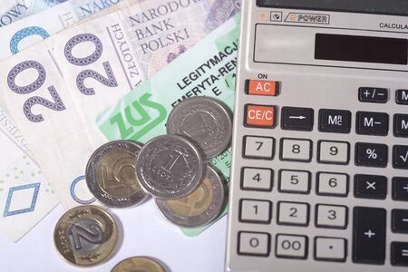 Polish pensioner card, Social Insuranceの写真素材