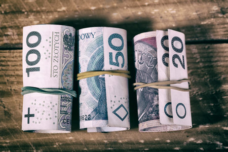 Polish zlotyの写真素材