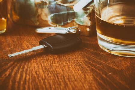 alcohol, car, keys ,tragedyの写真素材