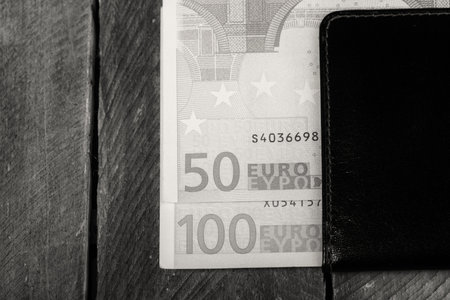 euro currency in the wallet